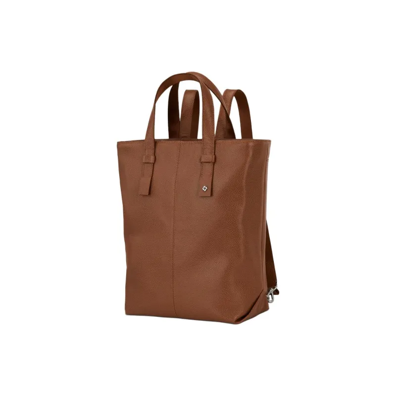 SAMSONITE Leather Backpack Women's Brown-0