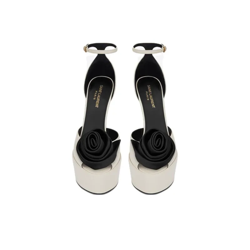 SAINT LAURENT Jodie High Heels Women's White-4