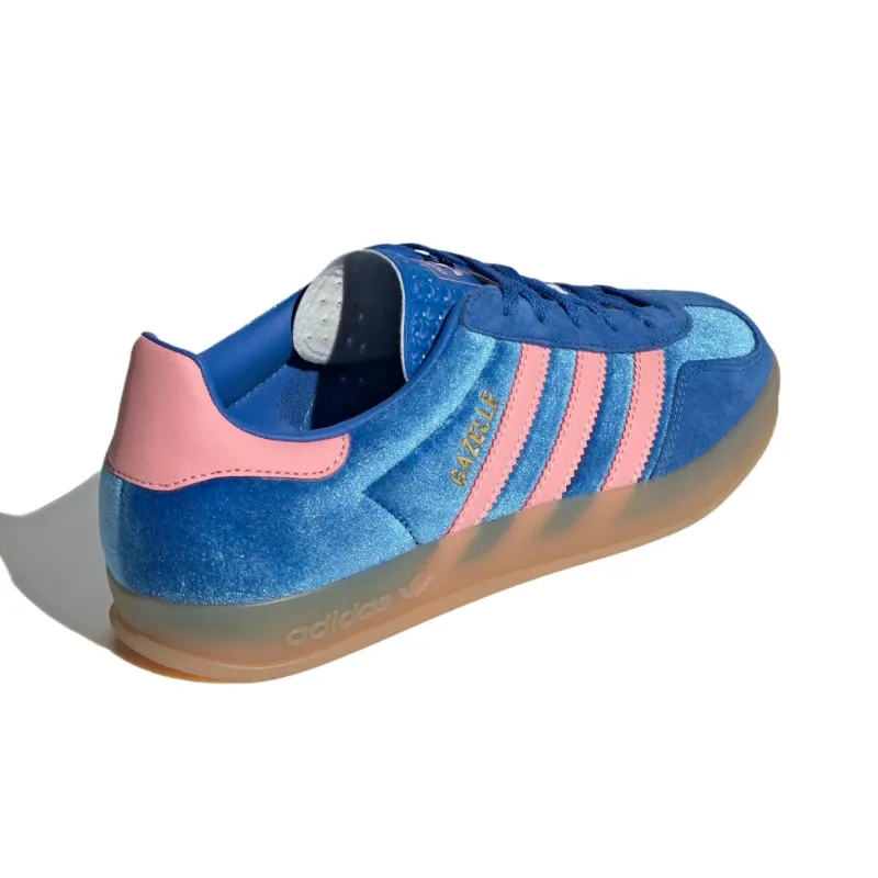 Adidas Gazelle Indoor Blue Semi Pink Spark Women's-3