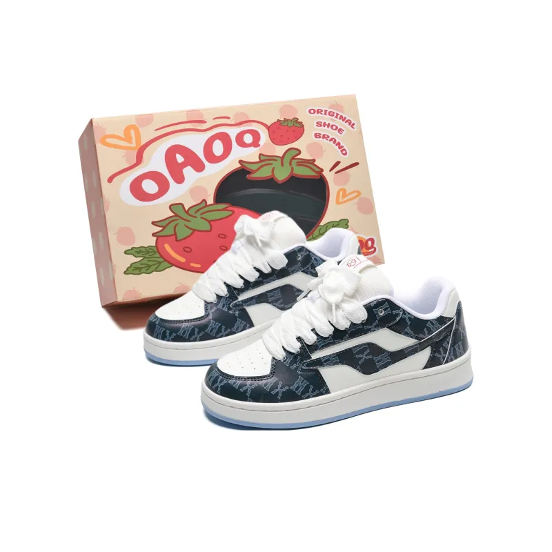 OAOQ Wear-resistant And Lightweight Low-Top Skateboard Shoes Unisex Box-19