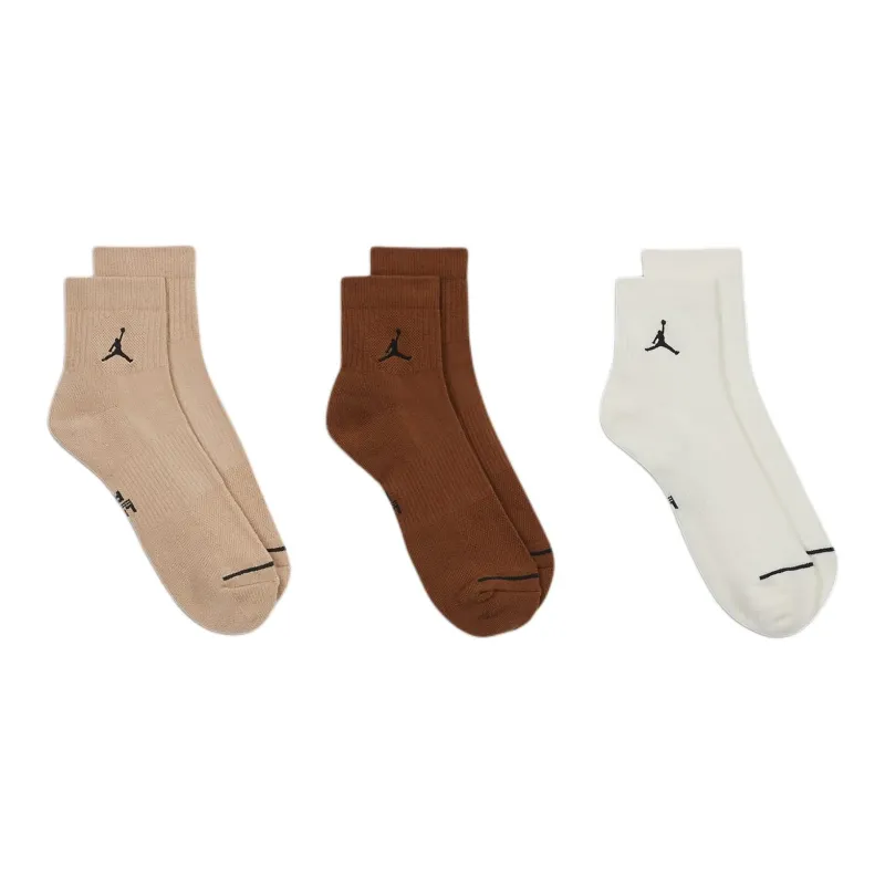 Jordan Ankle Socks Unisex 3 Pack Mixed Color-1