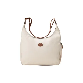 LONGCHAMP Le Pliage Polyamide Handbag Shoulder Bag Women's Ecru