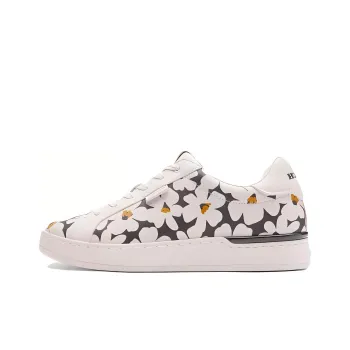 COACH Lowline Low-Top Skateboard Shoes Women's White