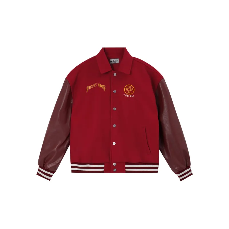 LUJIAMEN Baseball Jacket Early Spring And Fall Unisex-1
