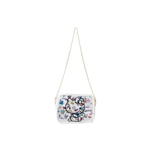 Sanrio Hello Kitty Polyester Synthetic Leather PVC Shoulder Bag Crossbody Bag Regular Women's White