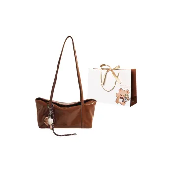ERANGBEAR PU Shoulder Bag Regular Women's Muddy Brown/Ancora Red/Coffee/Black