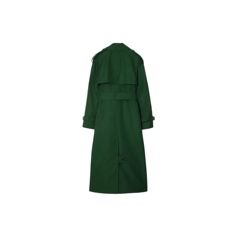 Burberry Long Silk Trench Coat-1