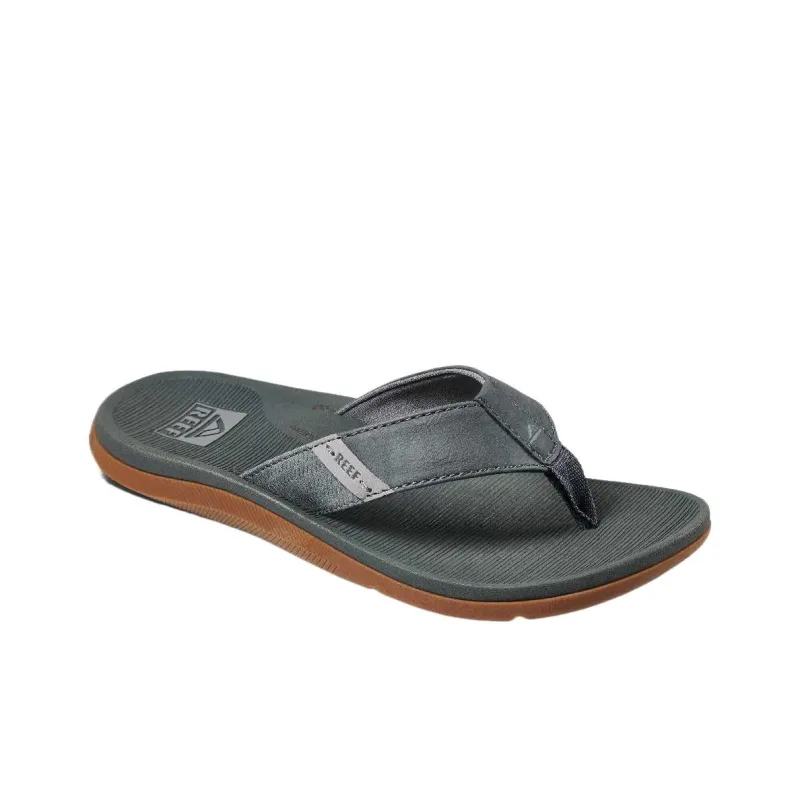 REEF Rubber Sole Slip-Resistant Flip Flops Men Gray-2