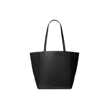 MICHAEL KORS Leather Tote Bag Shopping Bag Shoulder Bag Handbag Large Size Women's Black