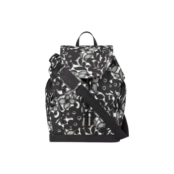 CL LUBOTING Calfskin Backpack Men Black & White