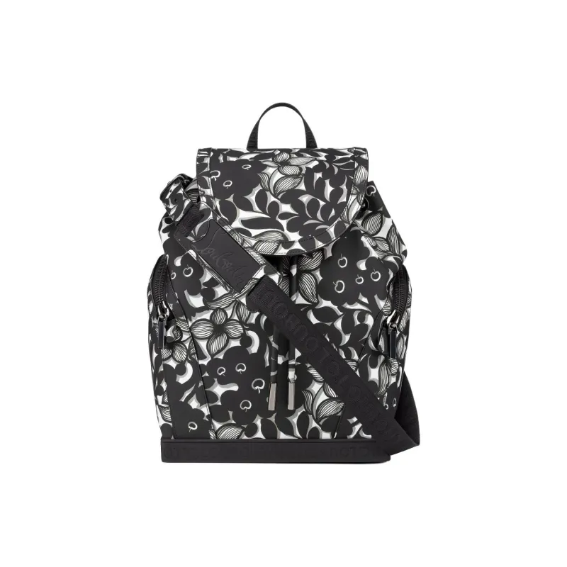 CL LUBOTING Calfskin Backpack Men Black & White-0