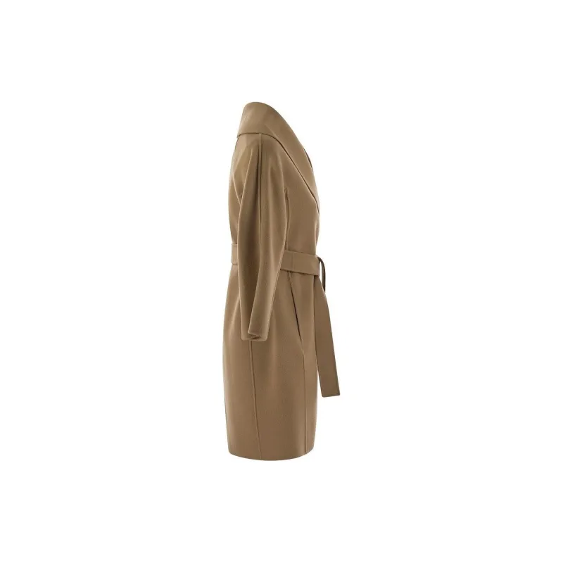'S MAX MARA Belted Long Sleeved Coat-2