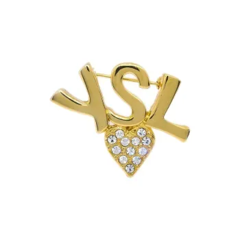 SAINT LAURENT 2000s Ysl Heart Brooch
