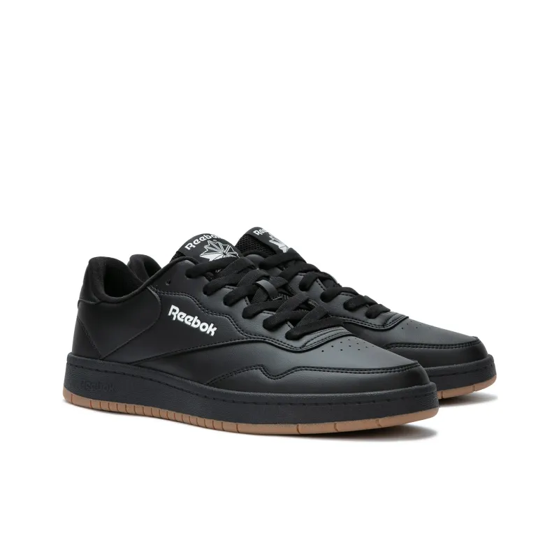 Reebok COURT 1000 Anti Slip Wear Resistant Low Top Skateboard Shoes Unisex Black Warrior-1