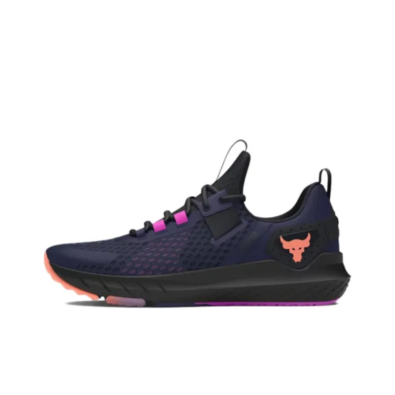 Under Armour Project Rock BSR 4 Cushioned Slip Resistant Abrasion Resistant Low Top Training Shoes Men Black-0