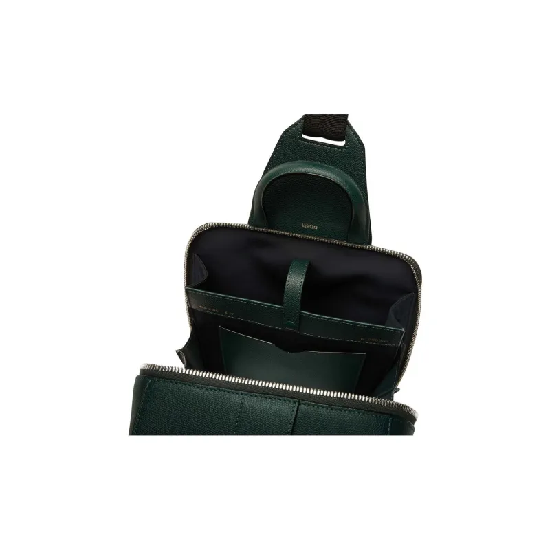 Valextra Calfskin Box Bag, Handbag, Crossbody Bag, Shoulder Bag Men Green-3