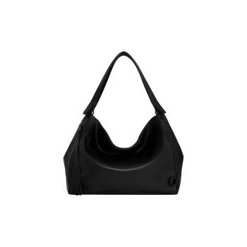 REBECCA MINKOFF Genuine Leather Handbag Shoulder Bag Women's Black