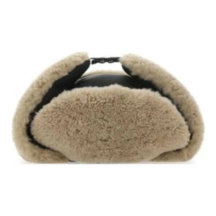 PRADA Nylon Wool Trapper Hats Women's Black-1