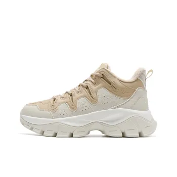 XTEP Kawayuki Slip-Resistant Warm Low-Top Casual Shoes Women's Beige Brown