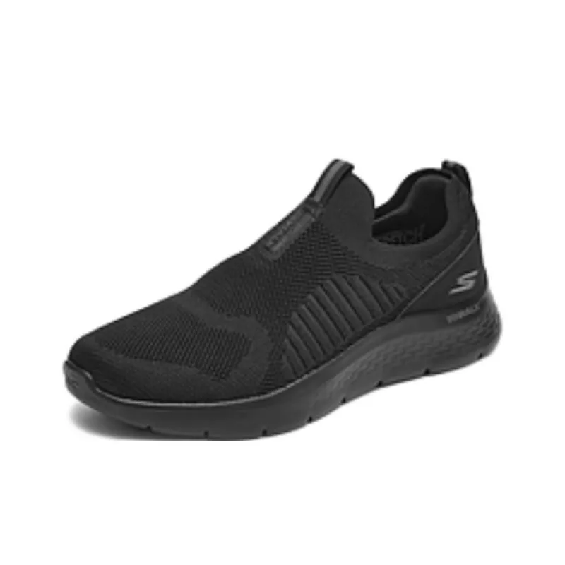 Skechers Go Walk Fle Durable Breathable Coverage Low Top Casual Shoes Men Black-2