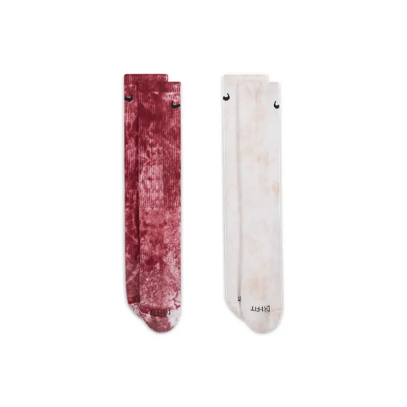Nike Knee High Socks Unisex 2 Pack Rose Red/Light Pink-3