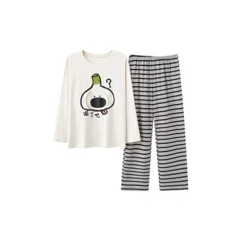 Qiao Ni Tong Pajama Set Women's White