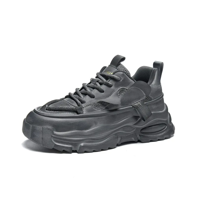 AOKANG Trendy Play Series Chunky Sneakers Men Low Top Black, Gray-13