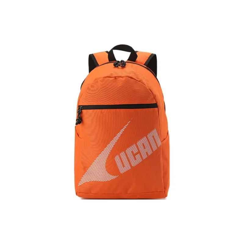 UCAN Polyester Pongee Backpack Regular Unisex Black/Flame Orange/Carolina Blue-4