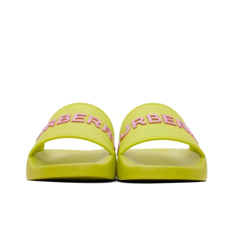 Burberry Slide Slippers Women's Yellow-3