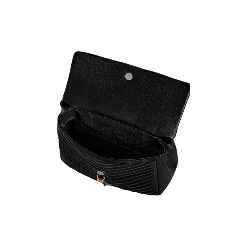 REBECCA MINKOFF Edie Genuine Leather Portable Crossbody Bag Shoulder Bag Large Size Women's Black-2