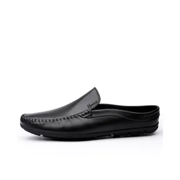 Extravagant Wrap toe Slippers Men Black