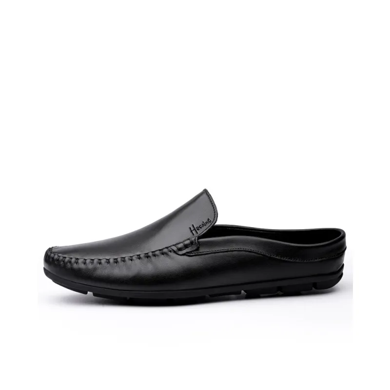 Extravagant Wrap toe Slippers Men Black-0