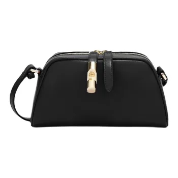 Furla Calfskin Shoulder Bag, Crossbody Bag Small Size Women's Black