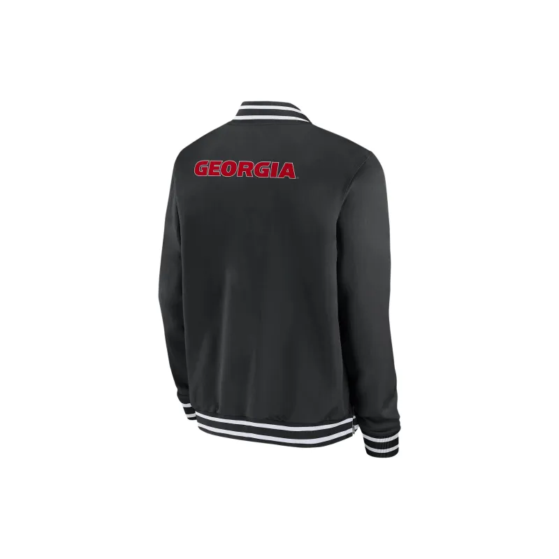 Nike Georgia Bulldogs Sideline Men's Nike College Full-Zip Bomber Jacket-1