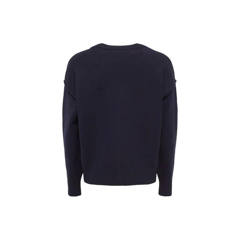 AMIPARIS Paris Ami De Coeur Logo Detailed V Neck Cardigan-1