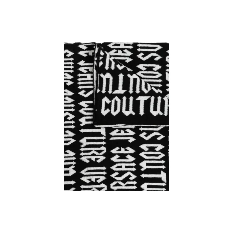 VERSACE JEANS COUTURE Intarsia Knit logo Scarf-2