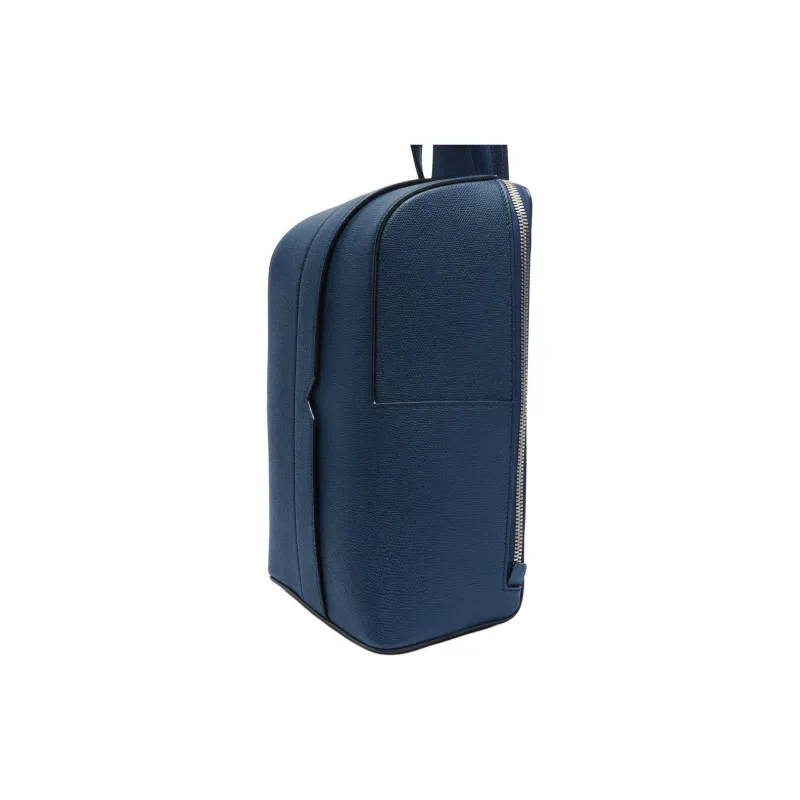 Valextra Calfskin Shoulder Bag, Crossbody Bag Men Sapphire Blue-1