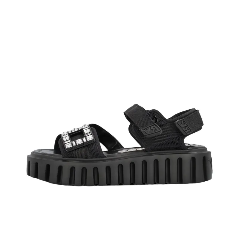 Roger Vivier One Strap Sandals Women's Black-0
