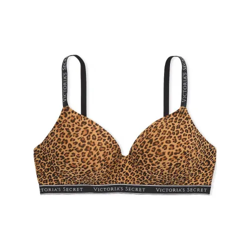 Victoria's Secret The T-shirt Lightly Lined Wireless Bra / Print Bra Women's Leopard Print