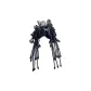 Black Floral Beads Claw Clip