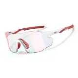 GT67012-C492 White Frame with Black Red Photochromic Lens