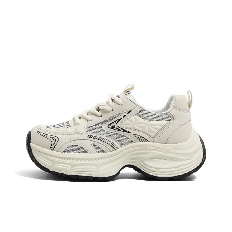 HUANQIU Breathable Support Height Increasing Chunky Sneakers Women's-0