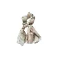 Light Green Floral Chiffon Hair Tie