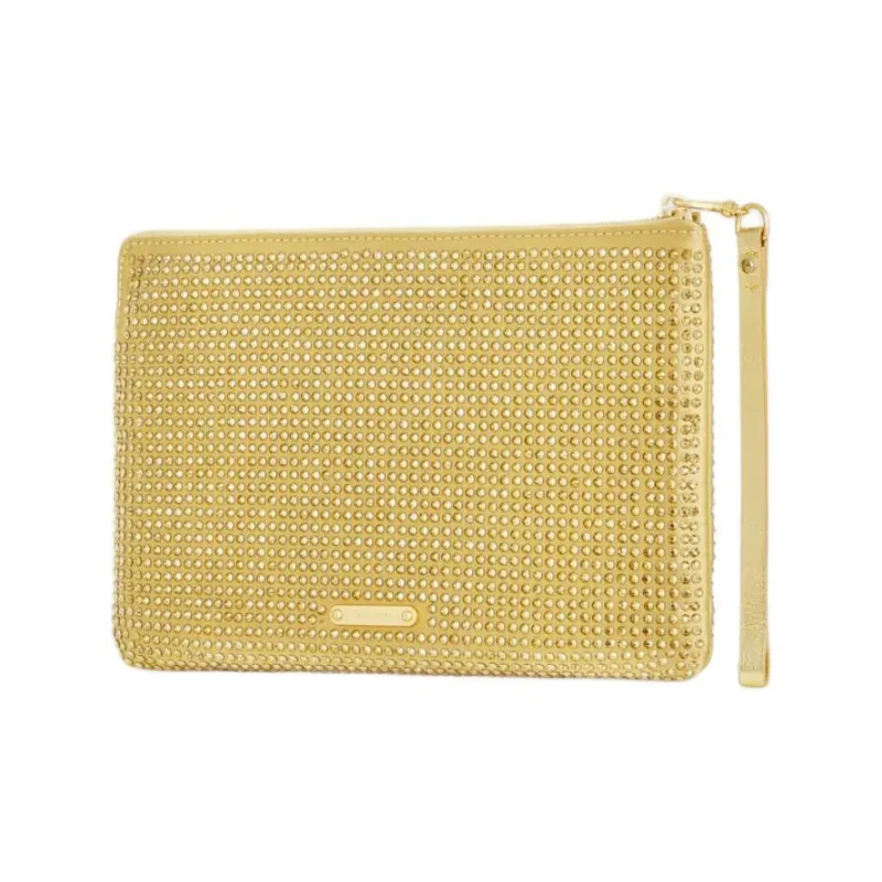REBECCA MINKOFF Polyurethane Clutch Women's Gold-1