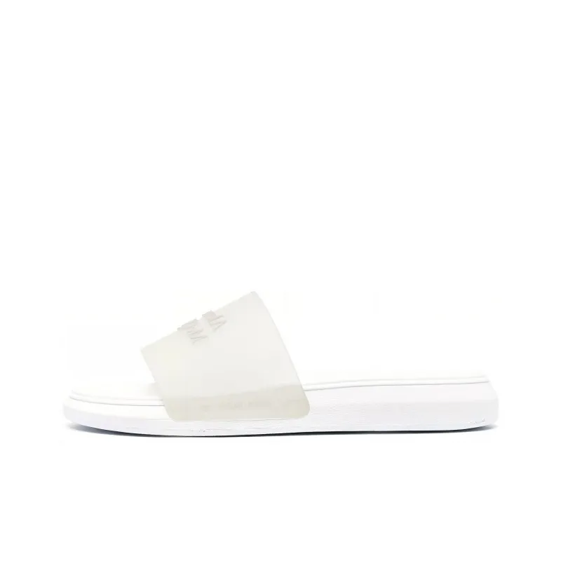 Alexander McQueen Logo Embossed Slip On Slides Women's-0