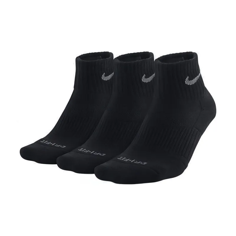 Nike Mid Calf Socks Unisex 3 Pack Black-0