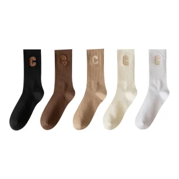 MIIOW Mid Calf Socks Unisex 5 Pack