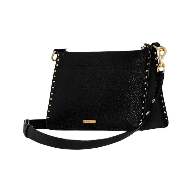 REBECCA MINKOFF Genuine Leather Crossbody Bag Shoulder Bag Women's Black-1