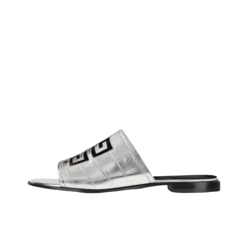 GIVENCHY Slide Slippers Women's Silver