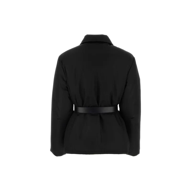 PRADA Logo Plaque Belt Detailed Jacket-1